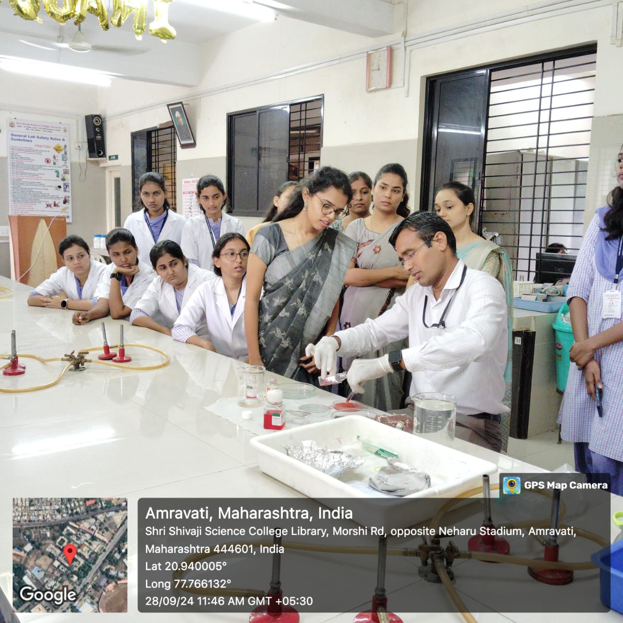 Practical during workshop (tissue puncturing)