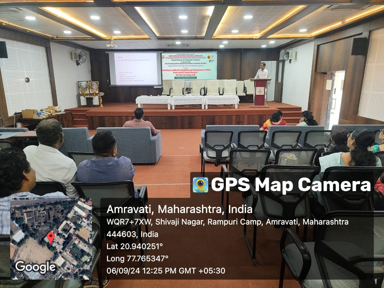 Resource Person conducting session on Workshop on Effective Handling and Deployment of Office Tools and ICT based Devices
