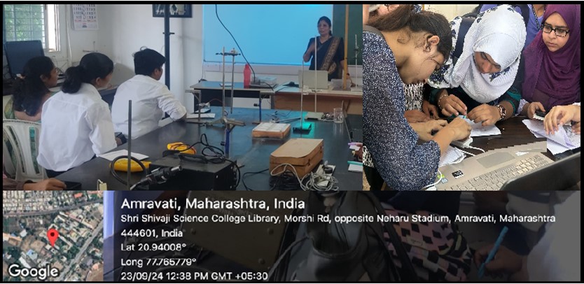Students are having hands on experience with technology driven Physics experiments