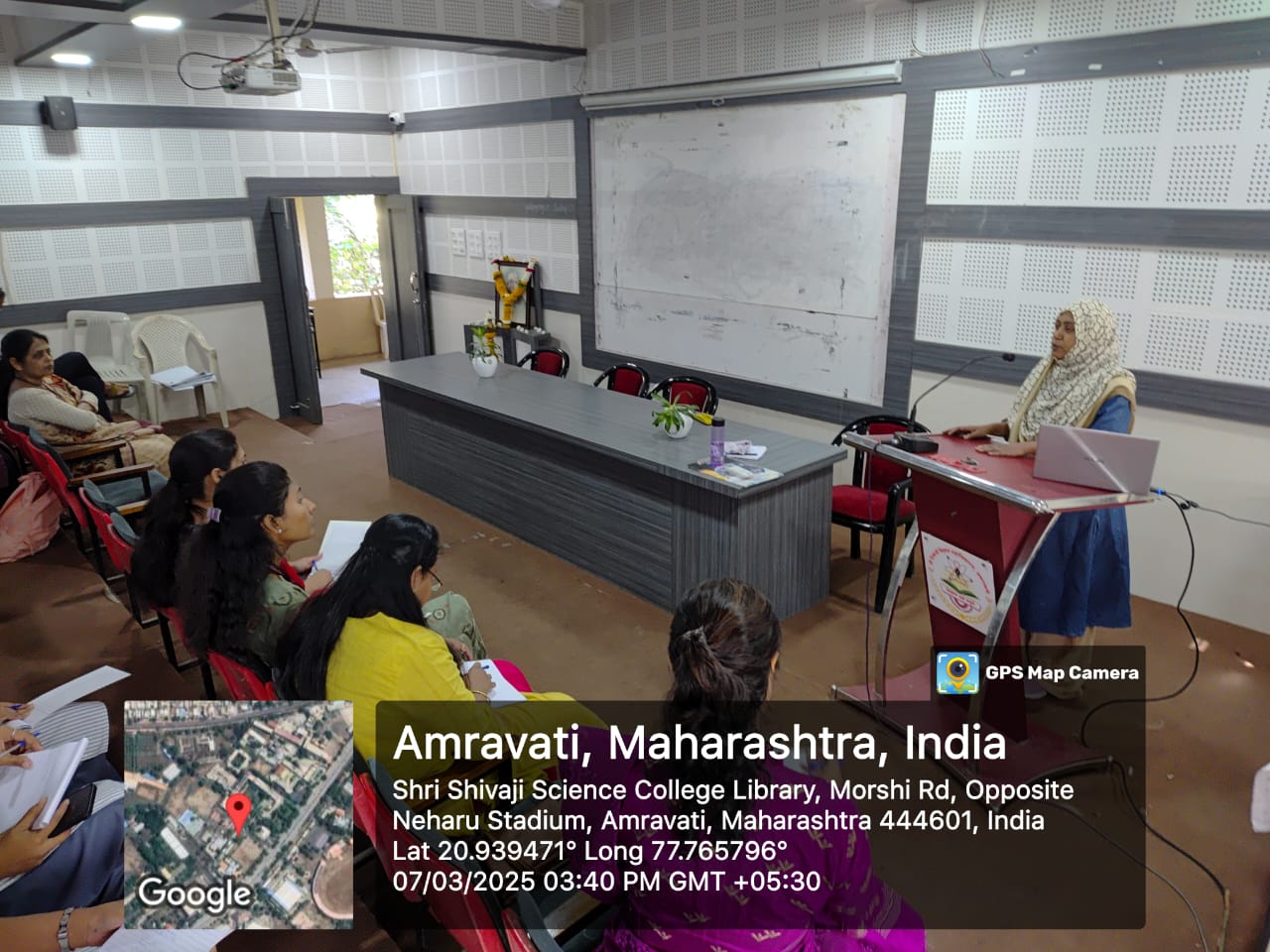 Dr. Sajia Patel  taking hands on on various tests in statistics