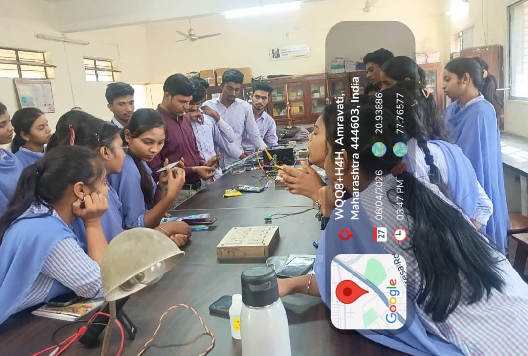 Students observing